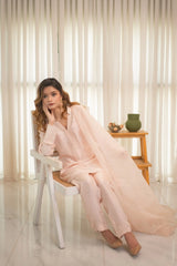 MSP 305 - Off-White Farshi Silk 2-Piece Outfit