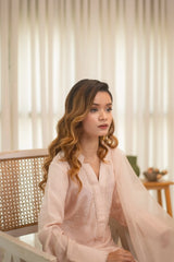 MSP 305 - Off-White Farshi Silk 2-Piece Outfit