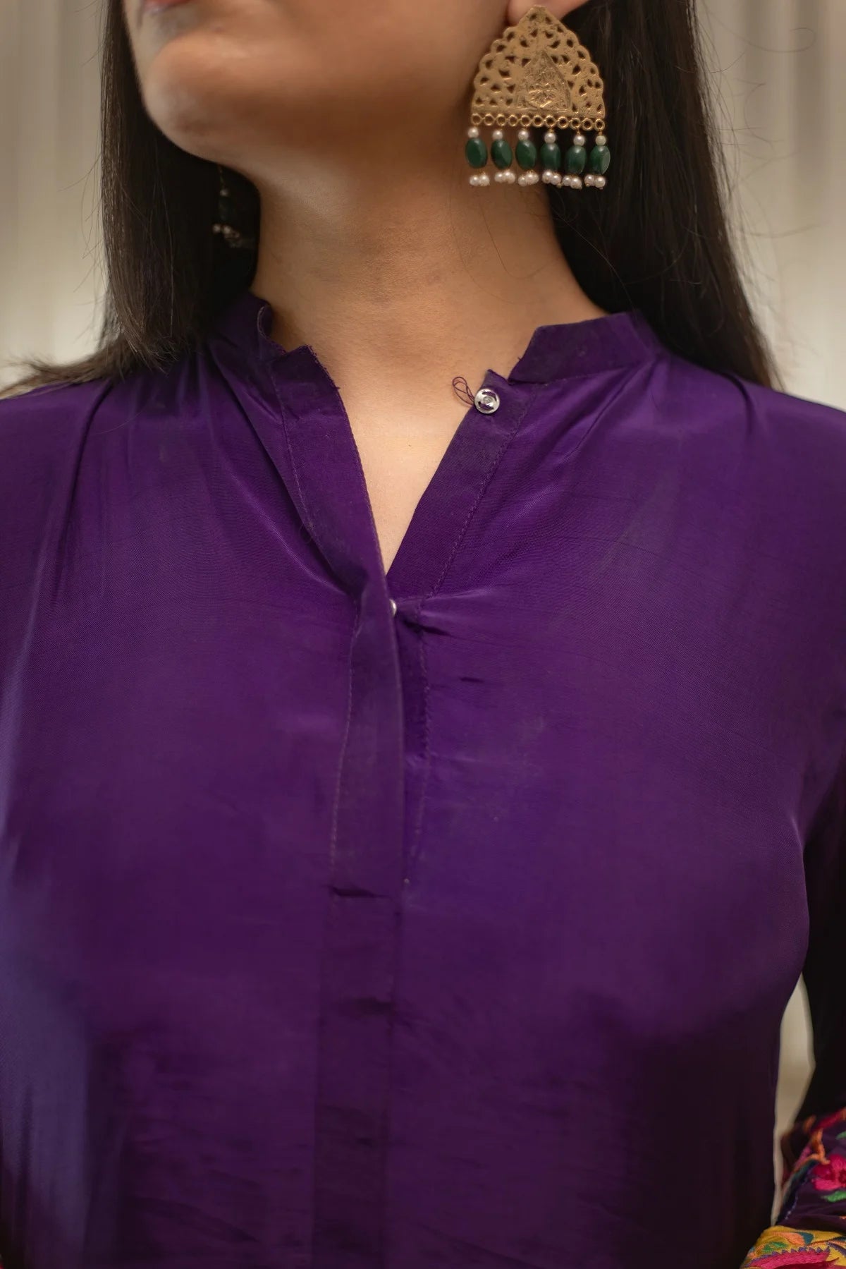 MSP 306 - Blue Green Farshi Silk Set