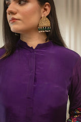 MSP 306 - Blue Green Farshi Silk Set