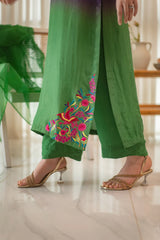 MSP 306 - Blue Green Farshi Silk Set