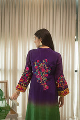 MSP 306 - Blue Green Farshi Silk Set