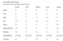 MSP 106 - Jeans Kaftan Shirt (1 Piece)